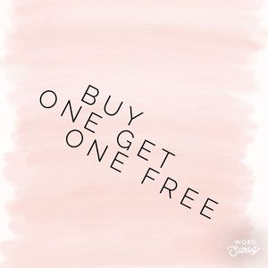 Buy one get one FREE!!